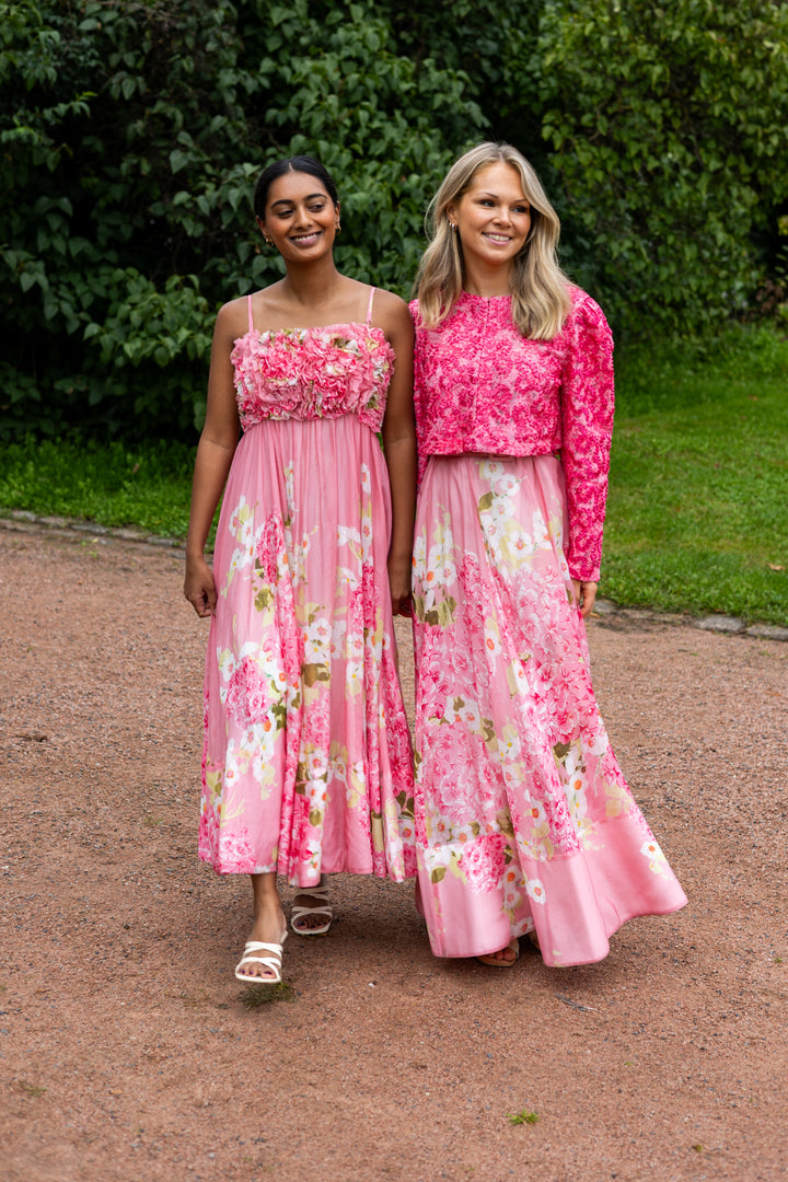 Organza Maxi Skirt Cherry Blossom