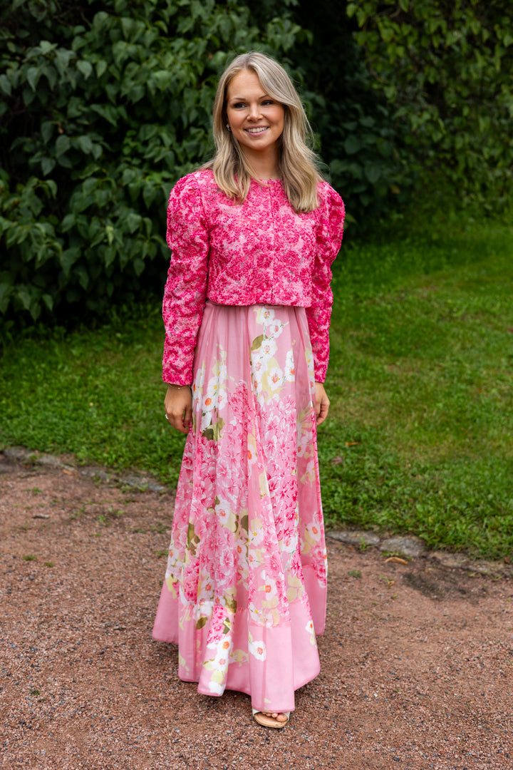 Organza Maxi Skirt Cherry Blossom