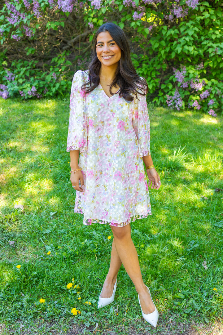 Leanna 3/4 Dress New Pristine Leanna Aop