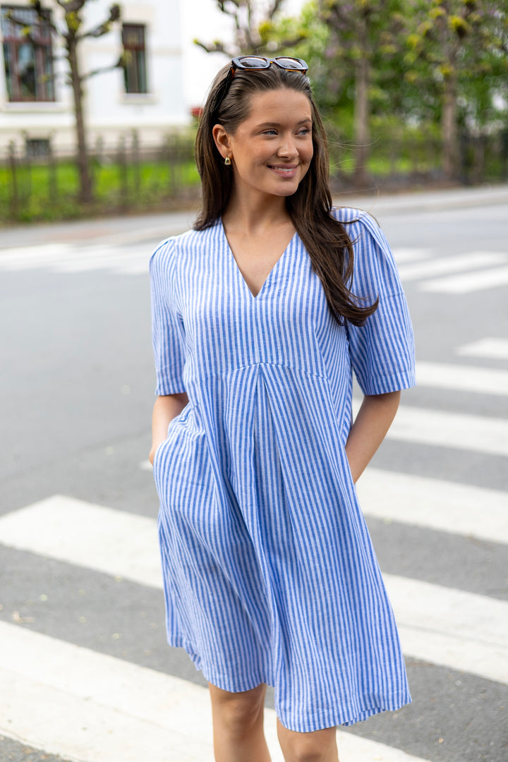 Rimoneiw Short Dress Blue / White