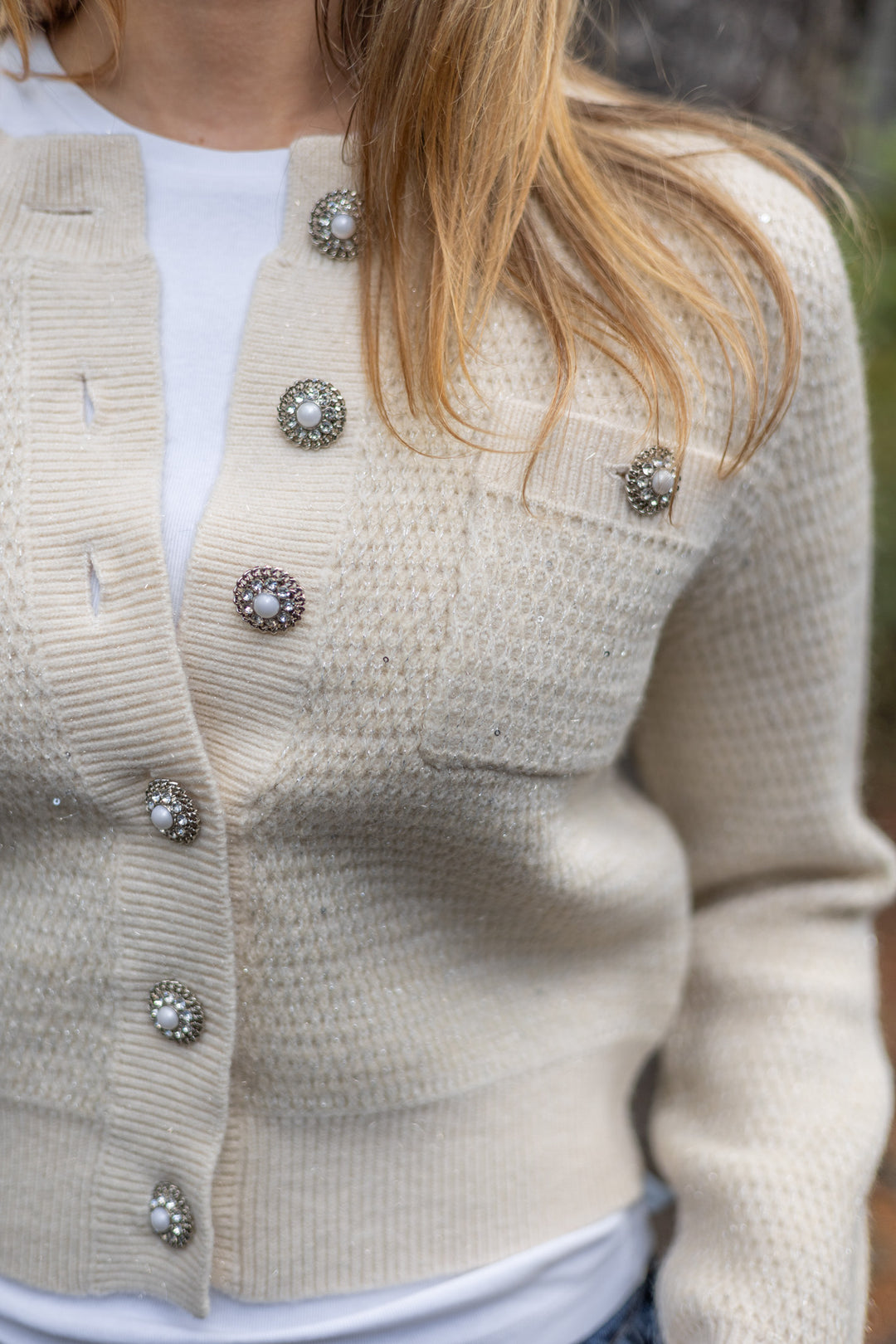 Gabor Cardigan Blanc Casse