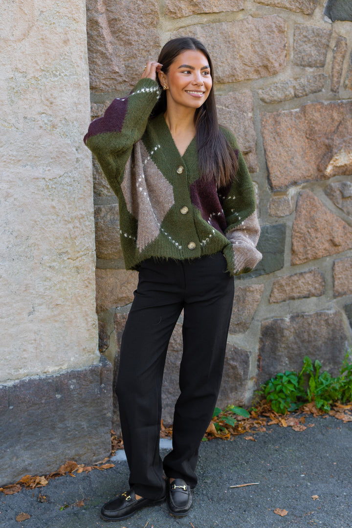 N-Laiana Knit Cardigan Avocado Green Mix