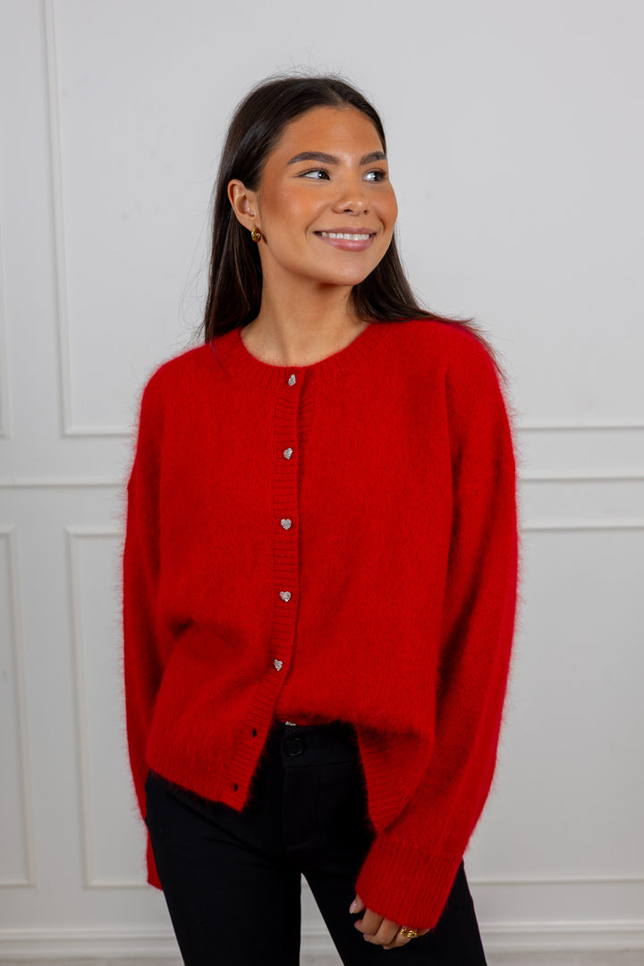 Hermine Cardigan Red