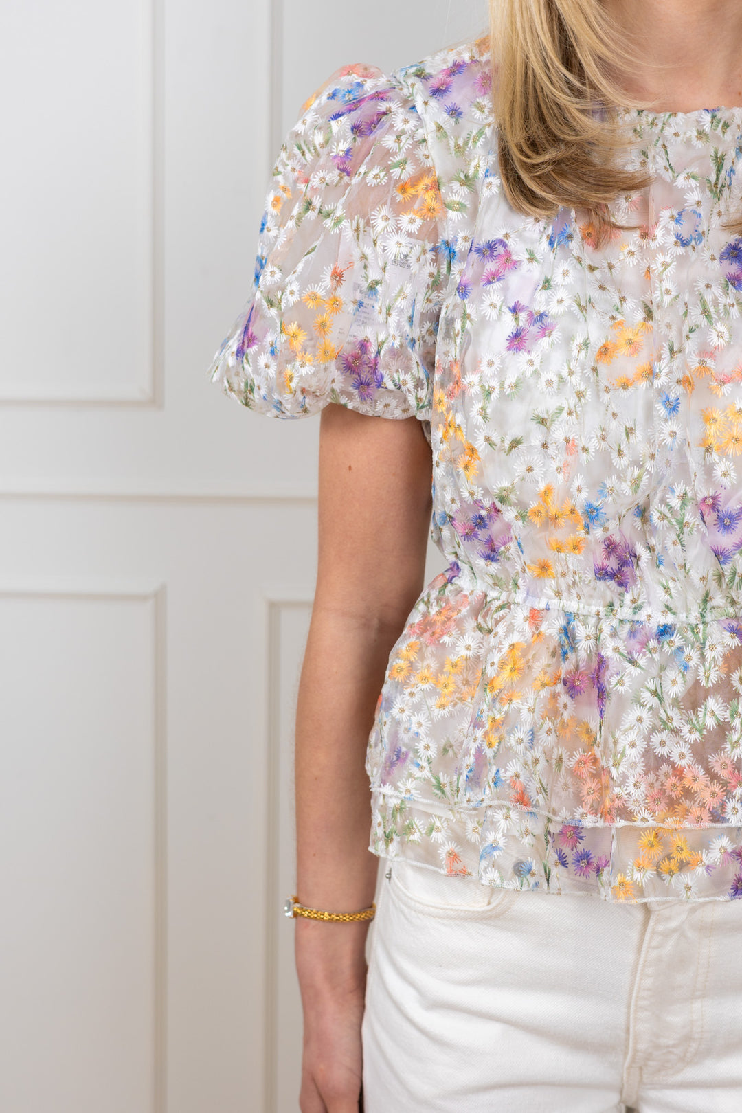 Leanna Ss Top Star White