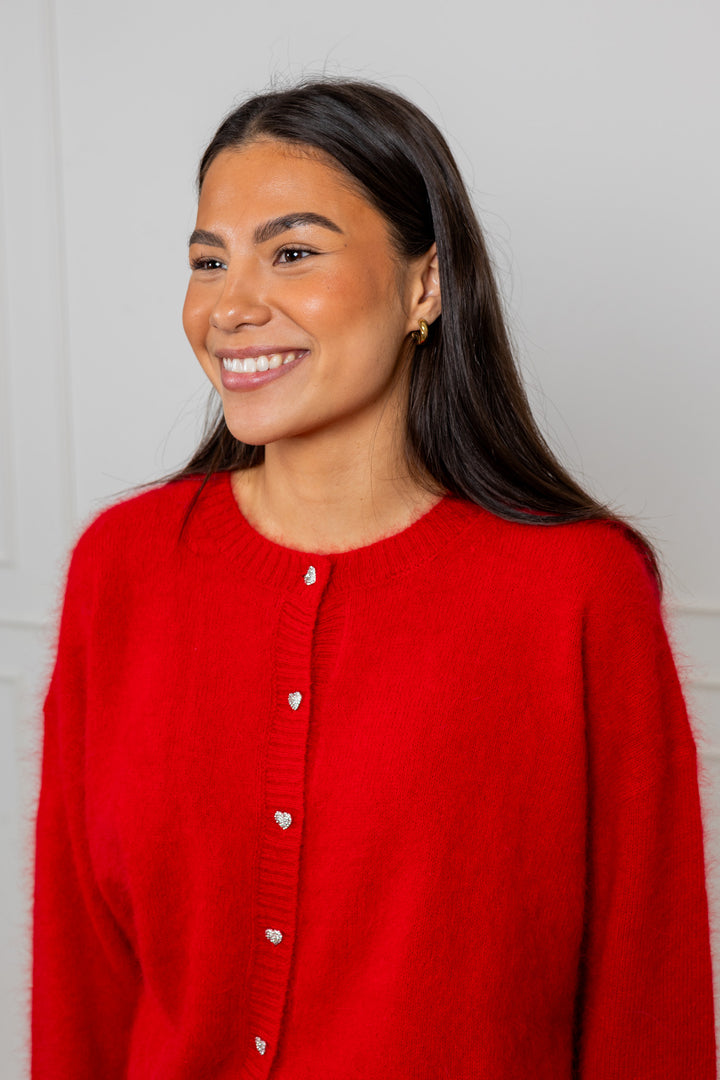 Hermine Cardigan Red