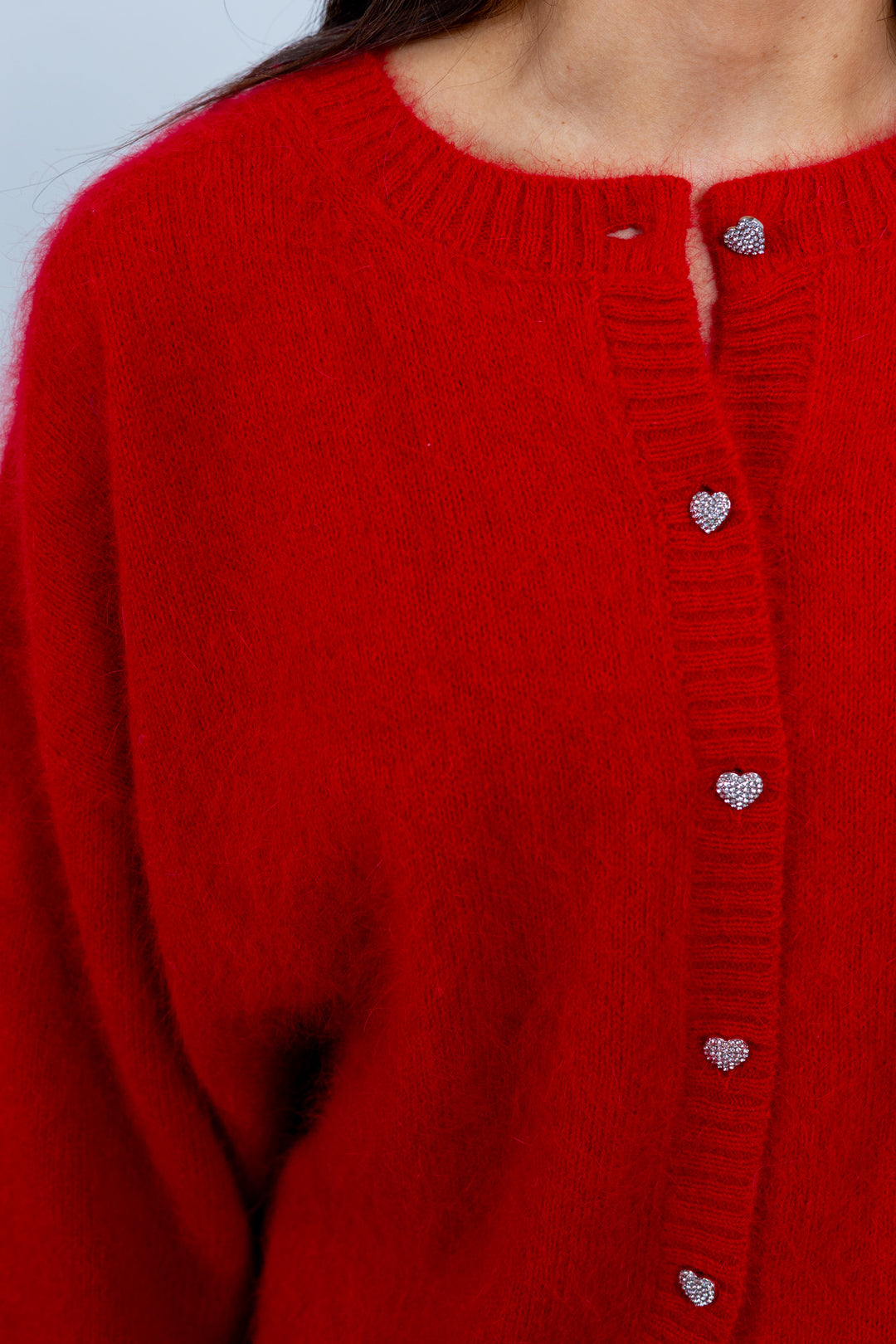 Hermine Cardigan Red