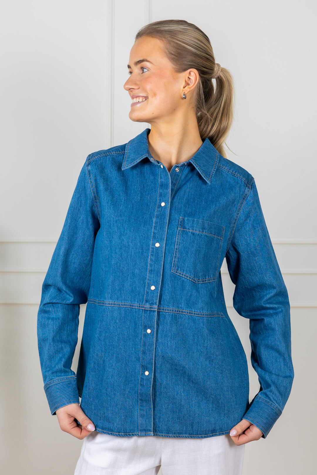 Alvine Shirt Medium Blue Denim