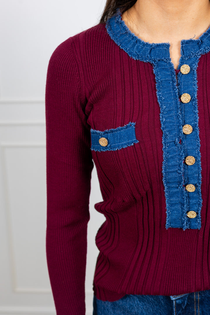 La Pullover Bordeaux