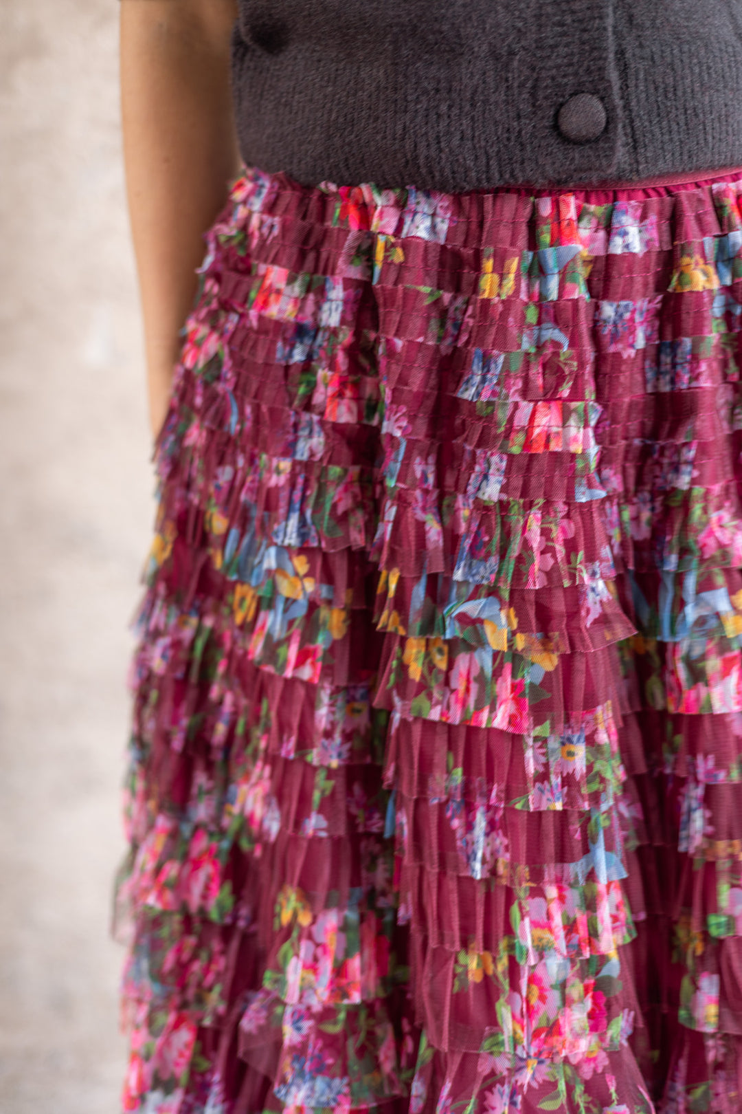 Midi Skirt Bordaux
