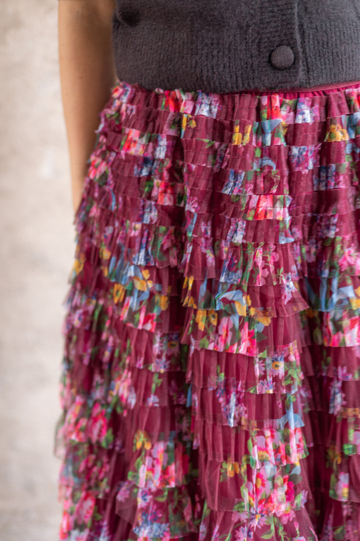 Midi Skirt Bordaux