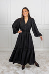 Bohemian Belt Dress Black