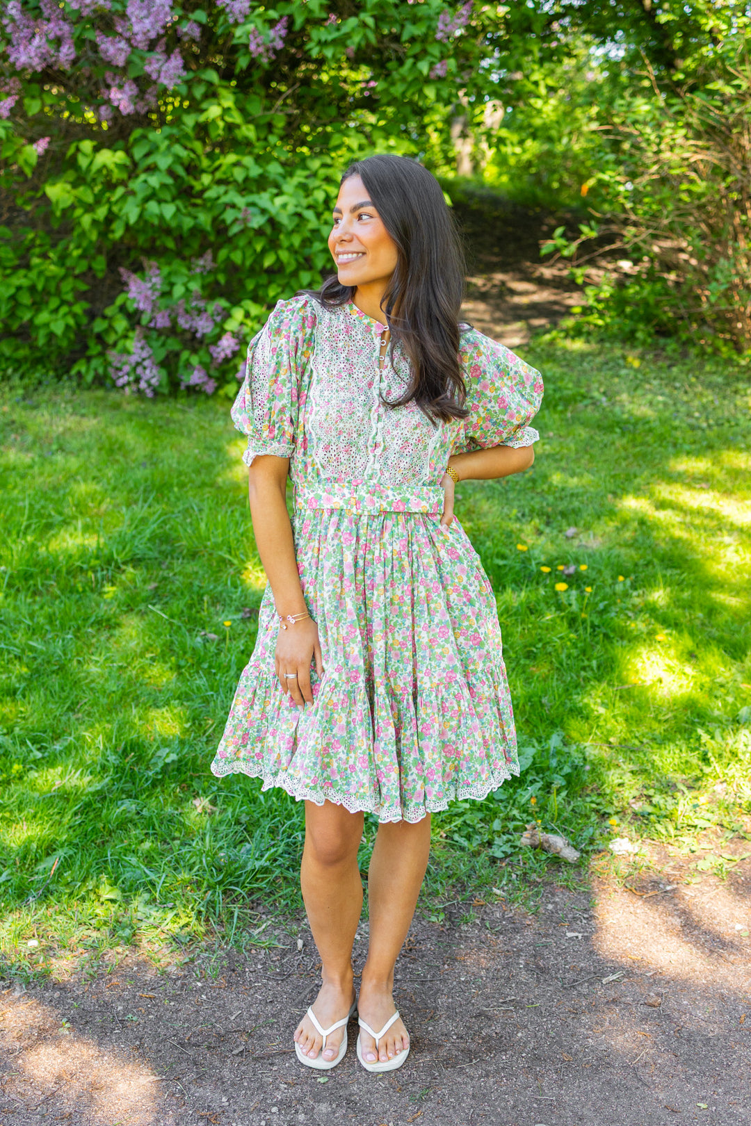 Cotton Slub Shift Dress Lush