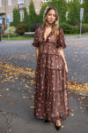 Organza Ruffle Dress Midnight Field