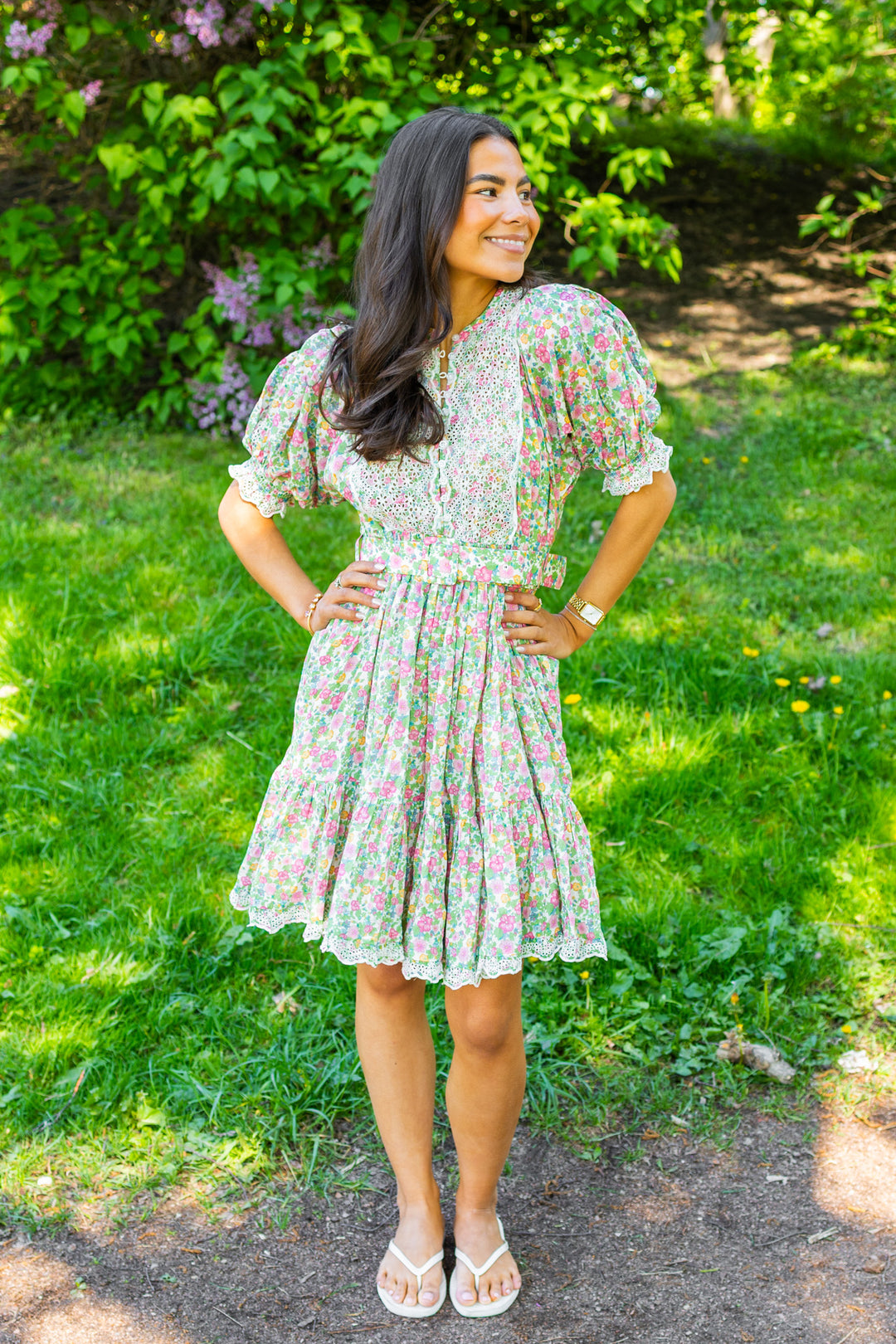 Cotton Slub Shift Dress Lush