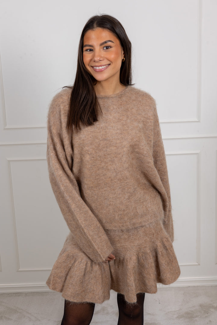 Boxy Sweater Beige Melange