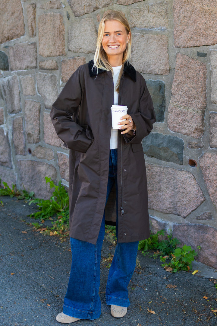 Wilma Waxed Coat Delicioso