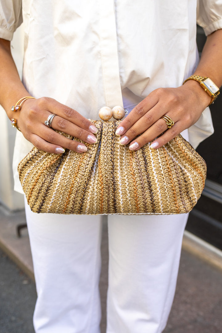 Saint Tropez Clutch Brown