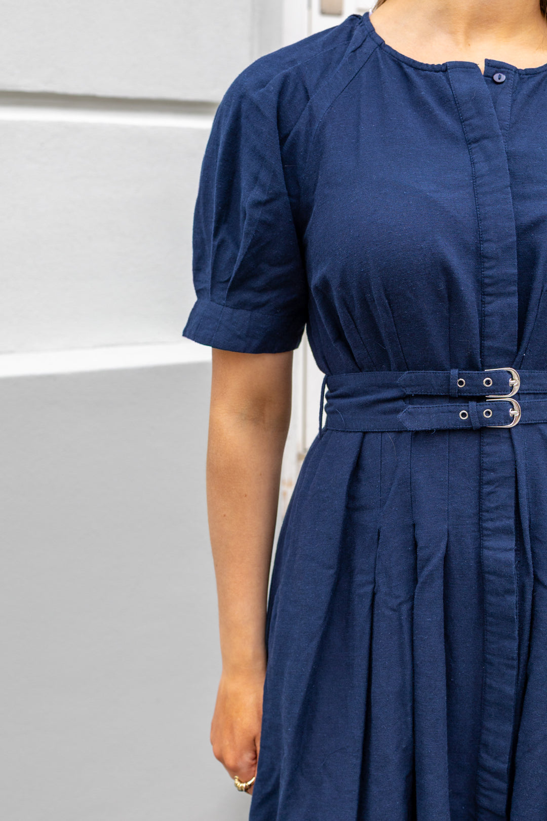 Maruma 2/4 Long Dress Navy Blazer