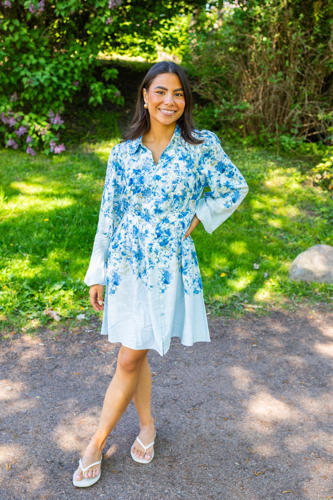 Cleo Ls Dress Skyway Cleo Print