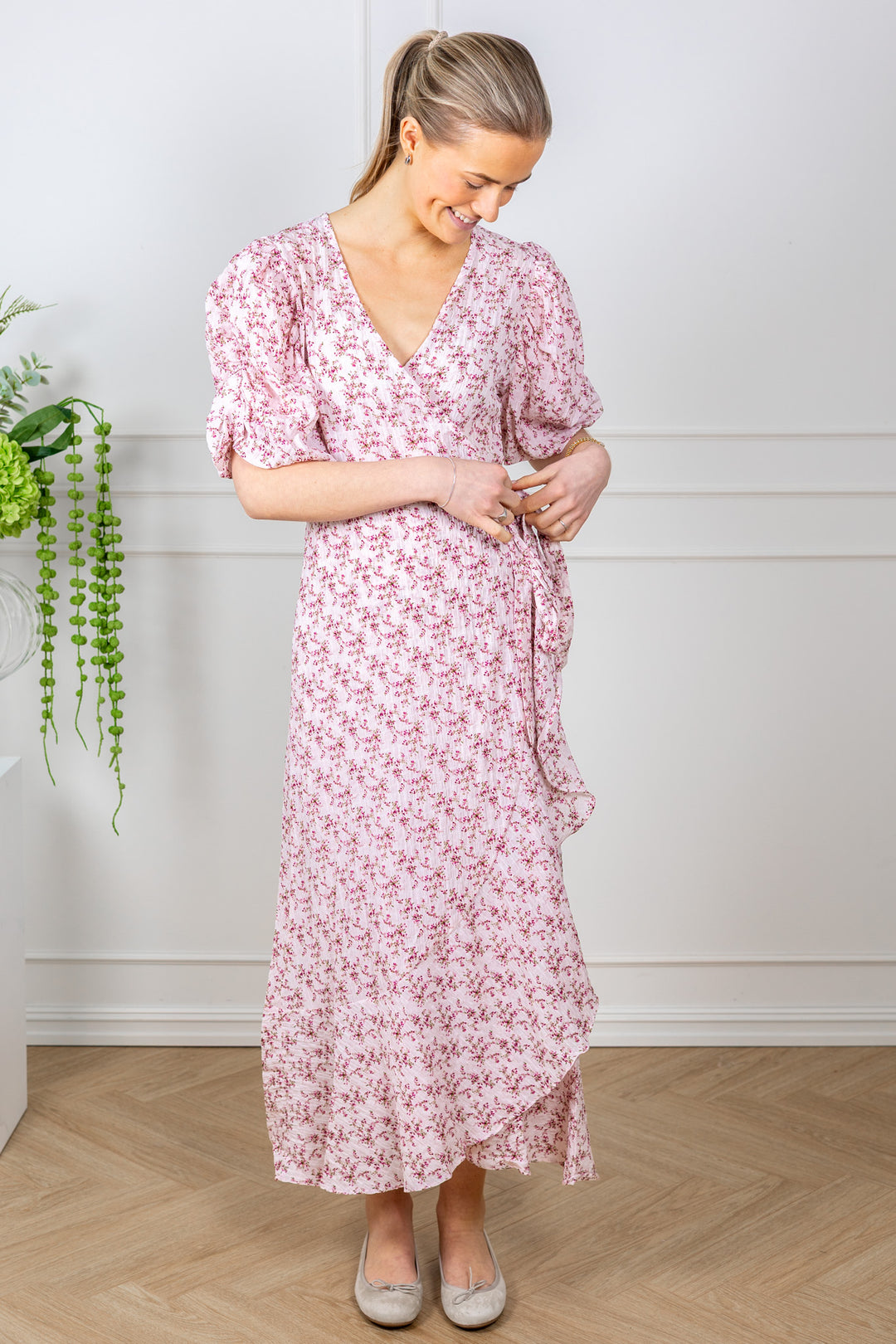 Sinda Print Dress Rose/Pink