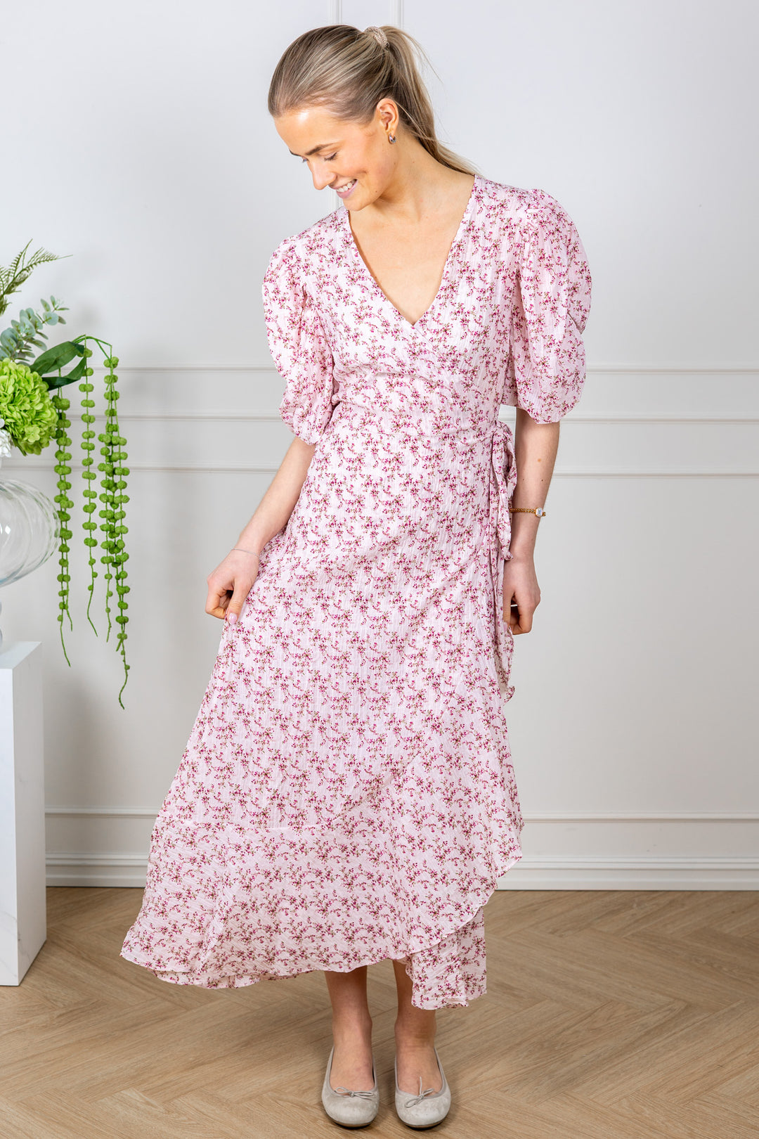 Sinda Print Dress Rose/Pink