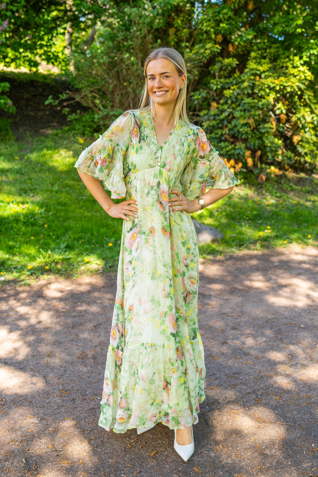 Organza Smocking Dress Watercolour Dreams