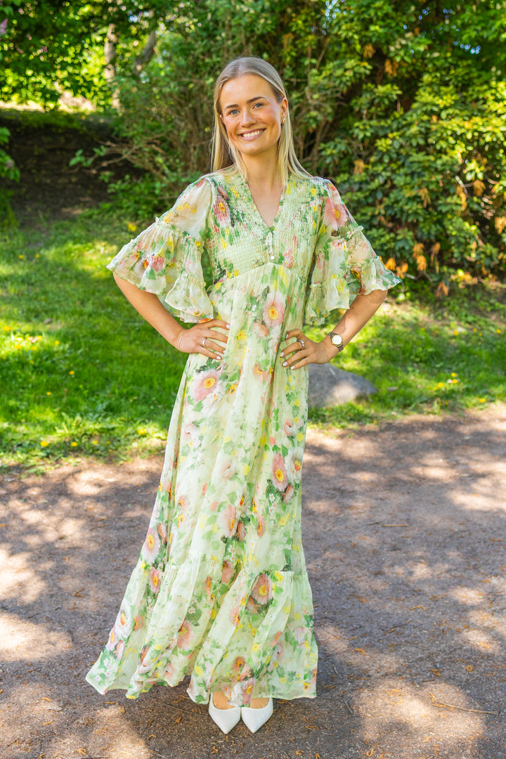 Organza Smocking Dress Watercolour Dreams