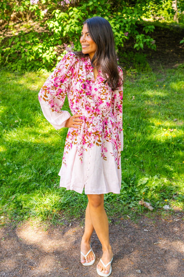 Cleo Ls Dress Pale Lilac Cleo Print