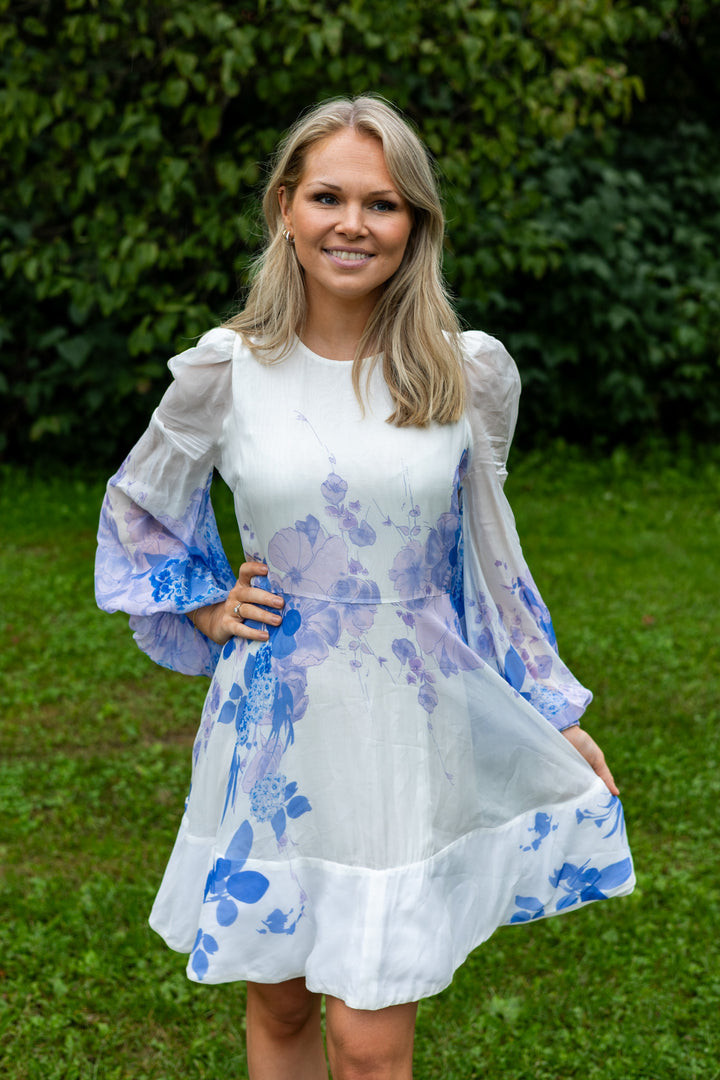 Organza Mini Dress Skylight