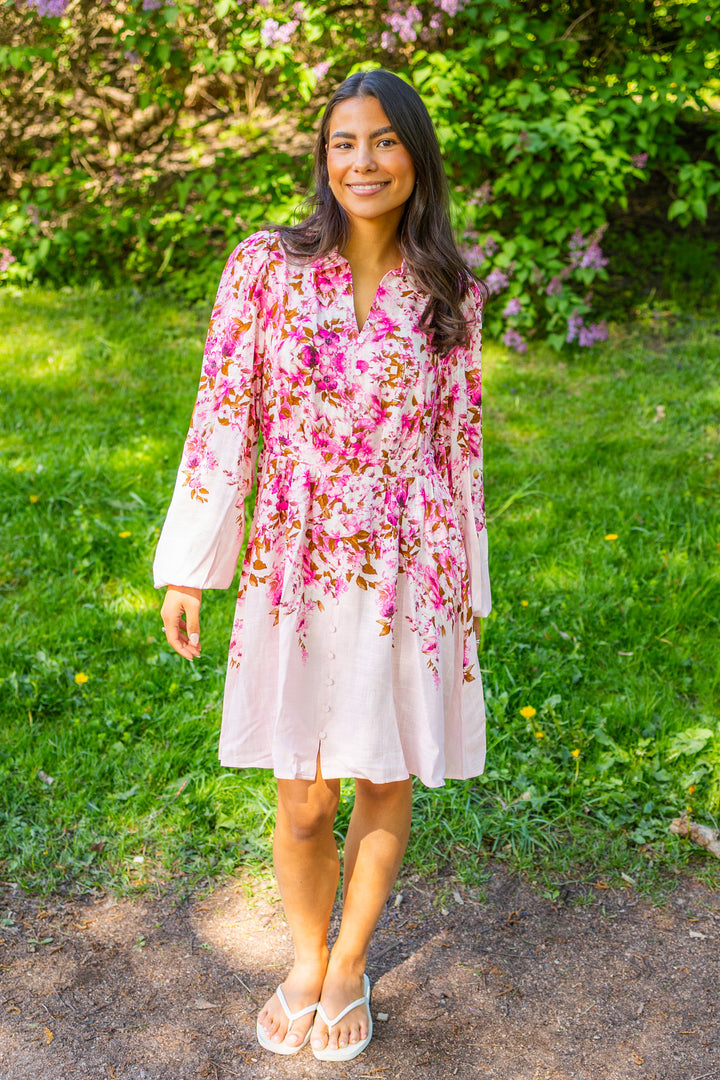 Cleo Ls Dress Pale Lilac Cleo Print