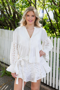Coco Linen Blouse Lux Offwhite