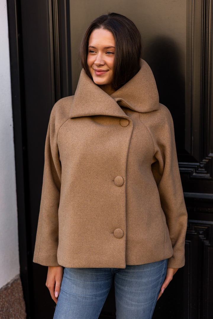 Perryiw Short Coat R Tobacco Brown