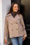 Alma Wool Blend Jacket Sandshell Melange