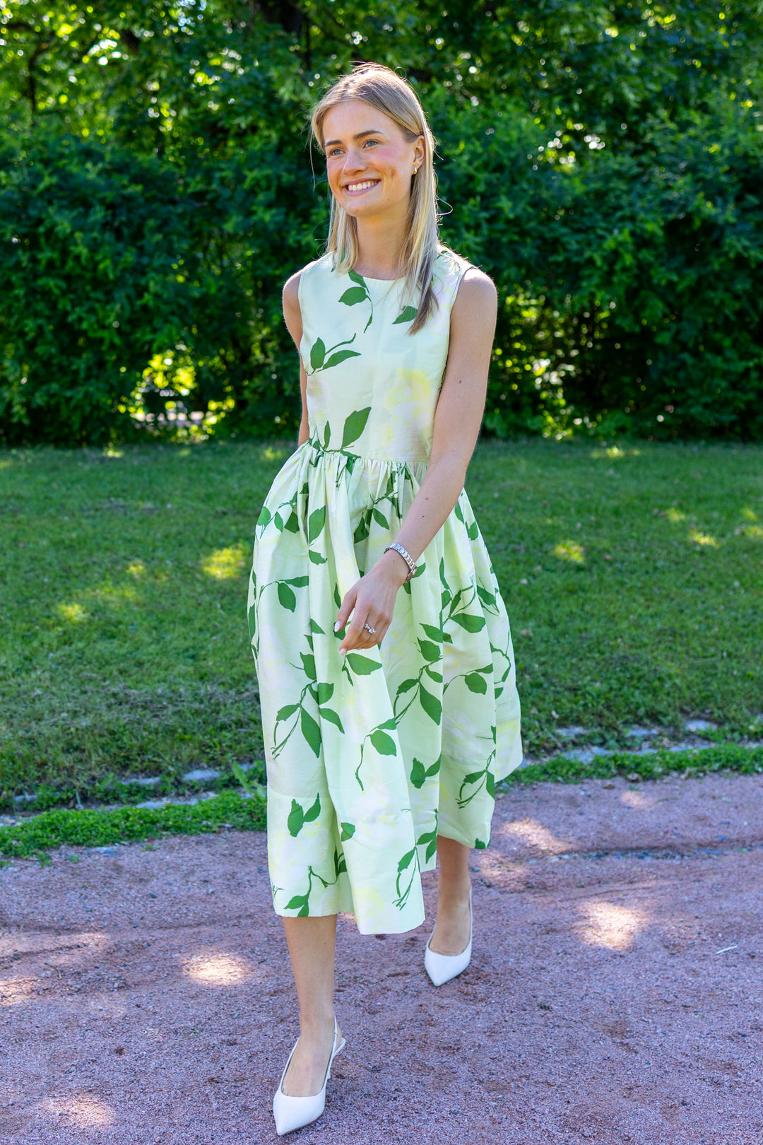 Taffeta Midi Dress Soft Pastel