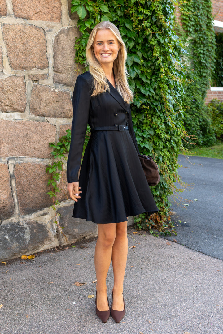 Tailored Mini Dress Black