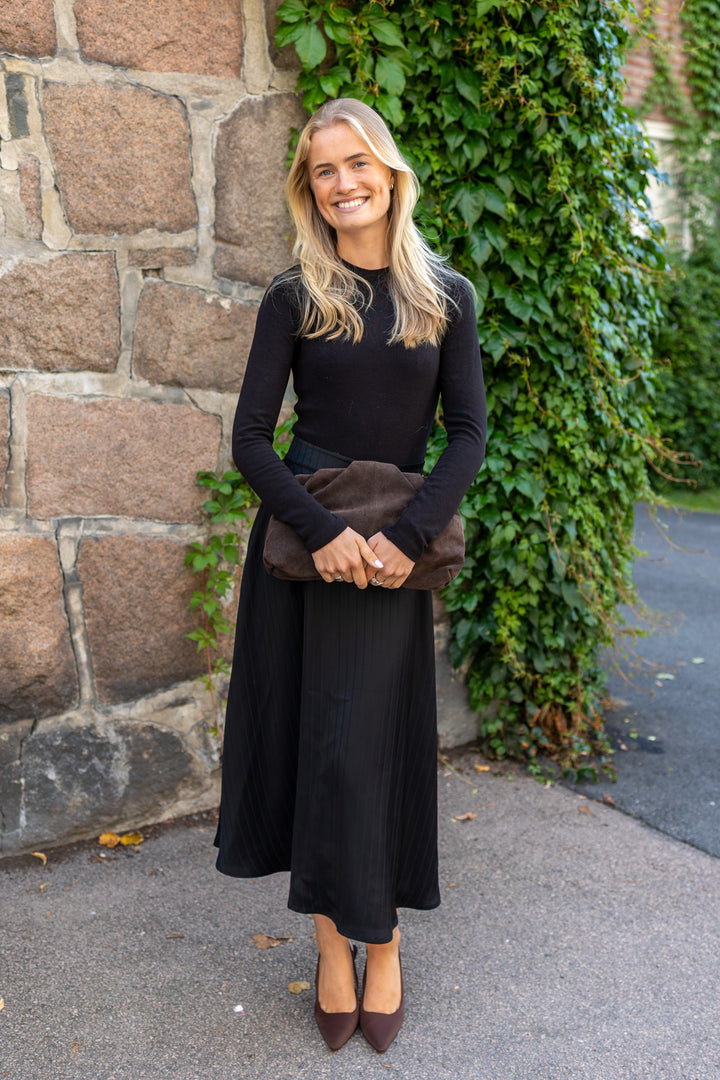Tailored Midi Skirt Black
