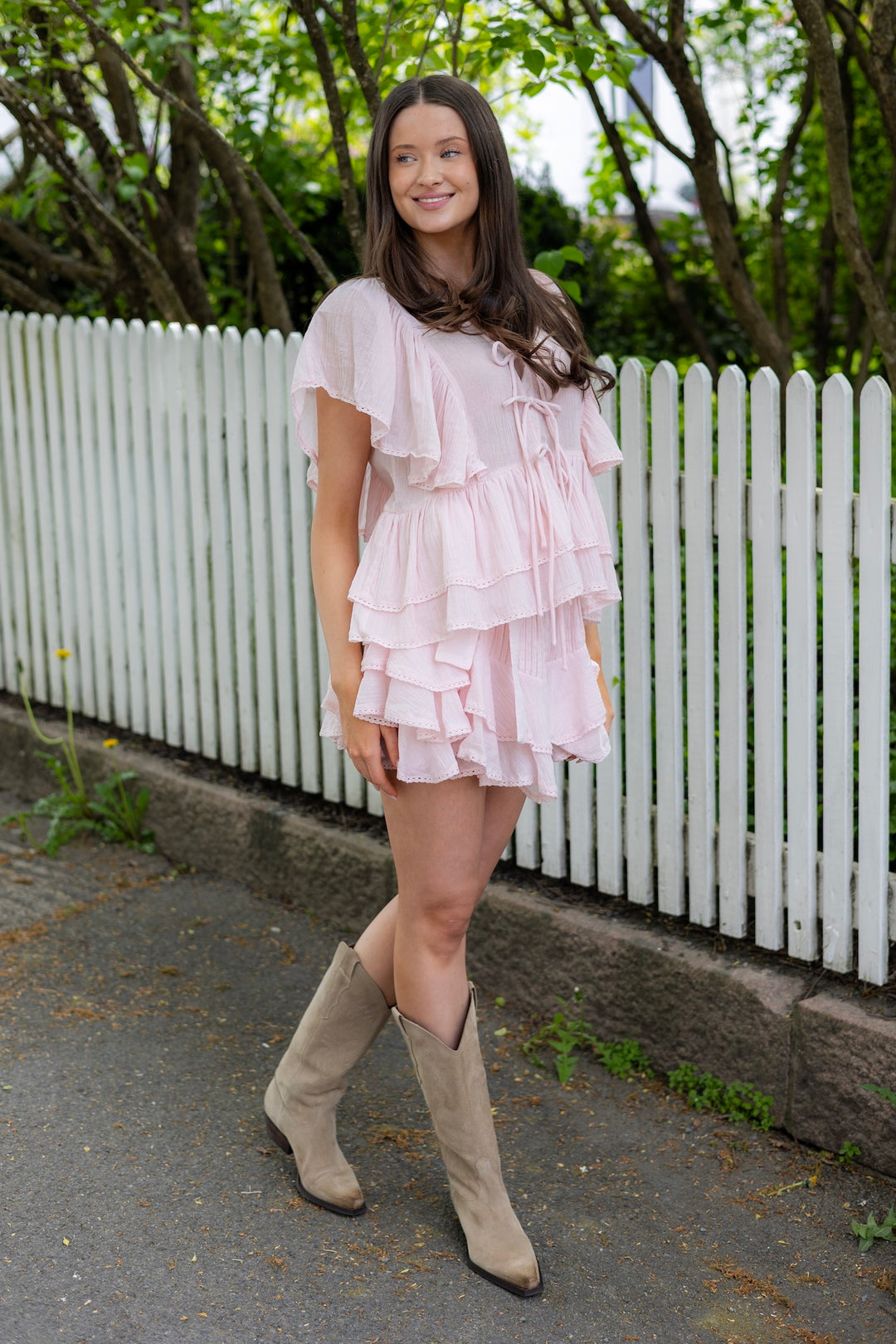 Frill Skirt Shorts Light Pink