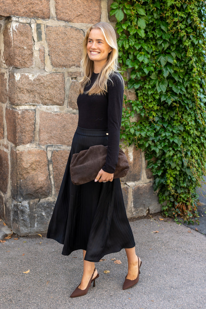 Tailored Midi Skirt Black