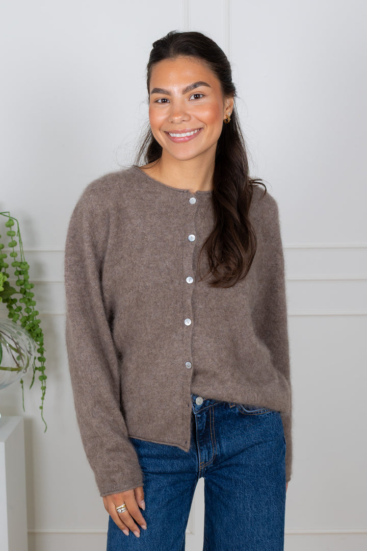 Cashmere Cardigan Taupe