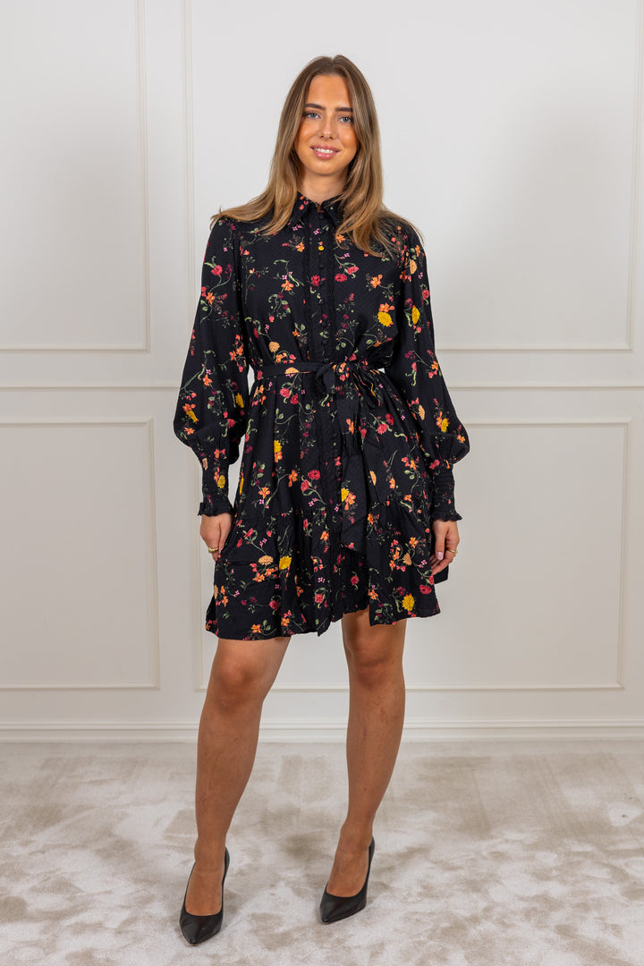 Tilera Ls Shirt Dress Black Botari
