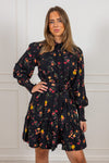 Tilera Ls Shirt Dress Black Botari