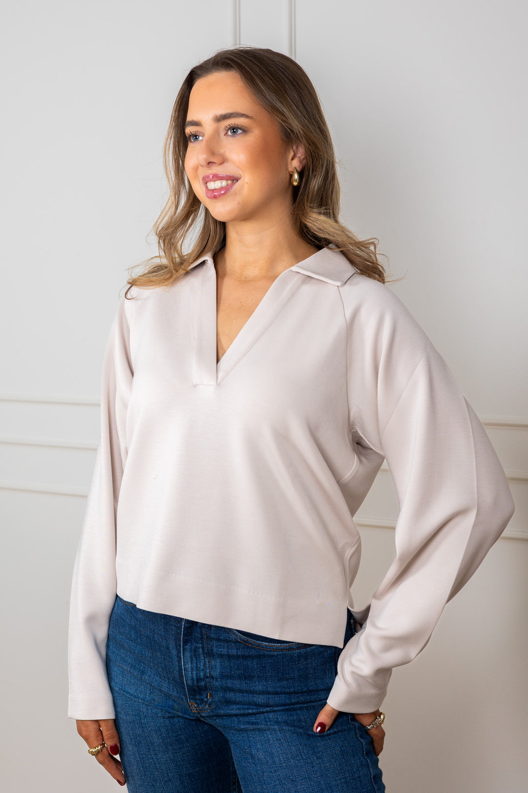 Simiw Vincentiw Polo Blouse Haze