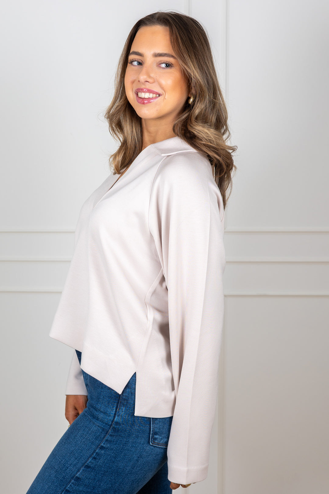 Simiw Vincentiw Polo Blouse Haze