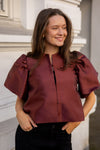 Cleo Blouse Wine