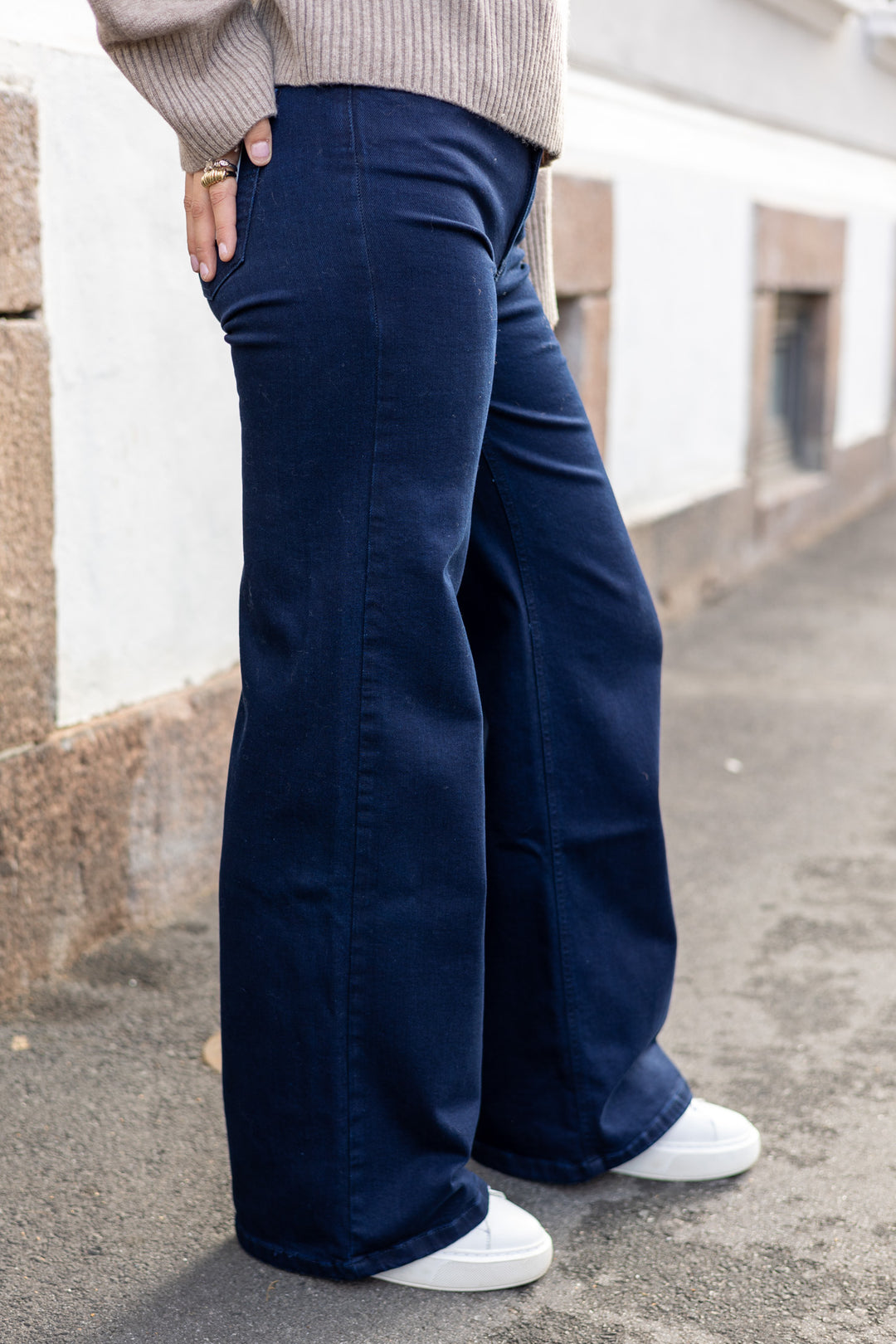 Palazzo Jeans Night Blue Rinse