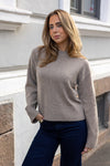 Cille Cashmerelend Ls Knit O-Neck Irish Cream