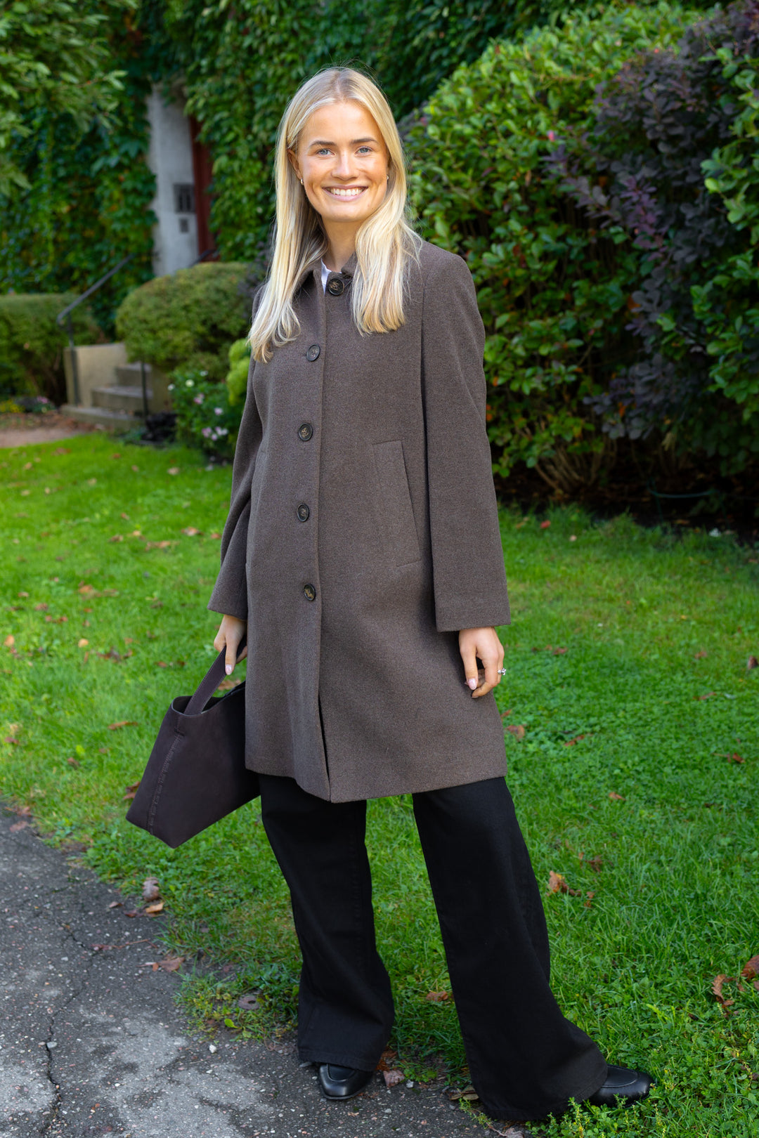 Kamillas Outerwear Dark Walnut Melange