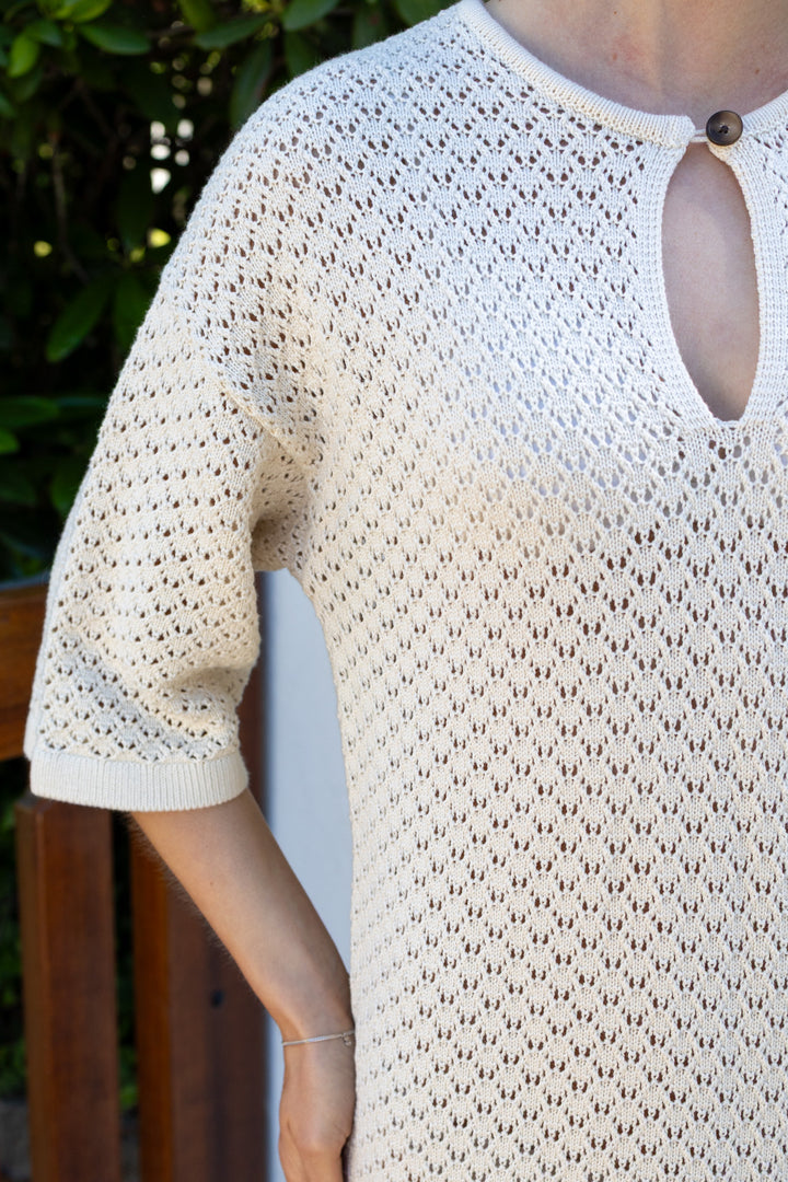 Ivy 2/4 Knit Structure Dress Birch