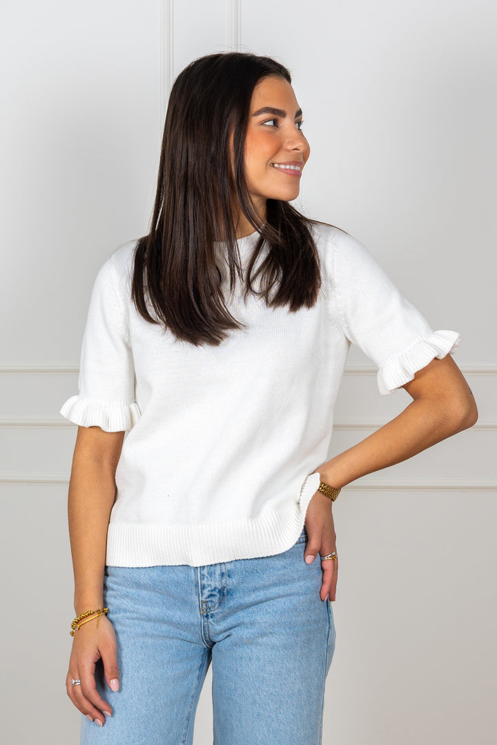 Colette Pullover White