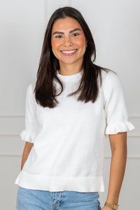 Colette Pullover White